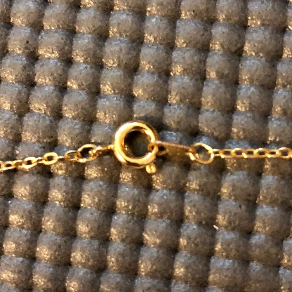 Vintage ‘90s Gold Tone July Birthstone Heart Pendant Necklace and Bracelet Set - Picture 7 of 8